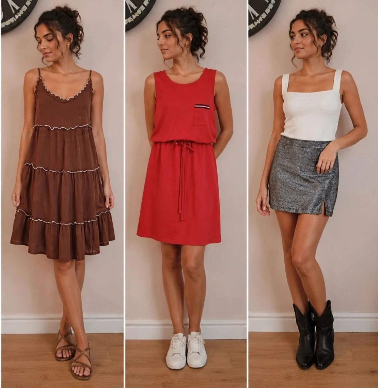 Lote de 2 vestidos + 1 falda mujer Talla M / 38 – photo 2